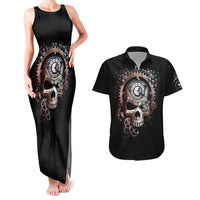 Skull Couples Matching Tank Maxi Dress And Hawaiian Shirt Skull Grim Time Reaper - Wonder Print Shop