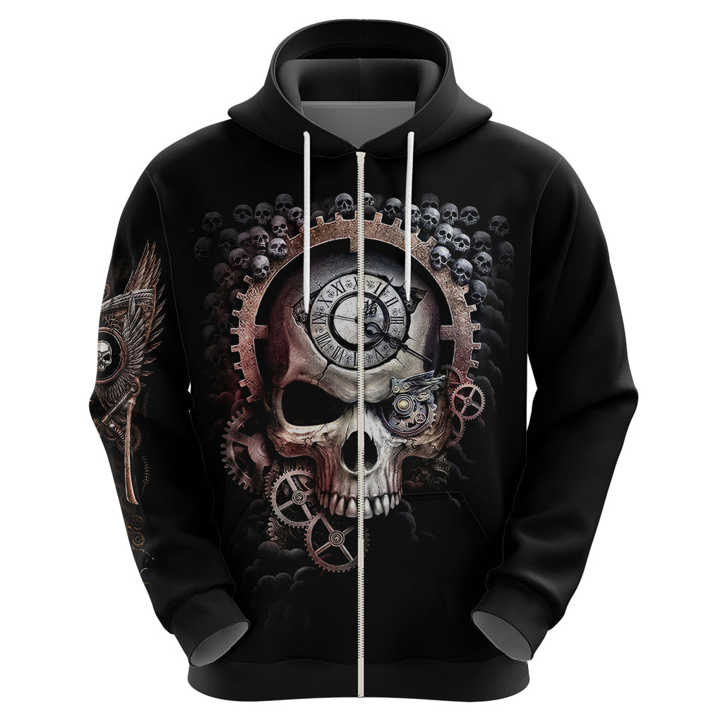 Skull Hoodie Skull Grim Time Reaper - Wonder Print Shop