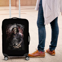 Skull Luggage Cover Skull Grim Time Reaper - Wonder Print Shop