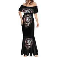 Skull Mermaid Dress Skull Grim Time Reaper - Wonder Print Shop