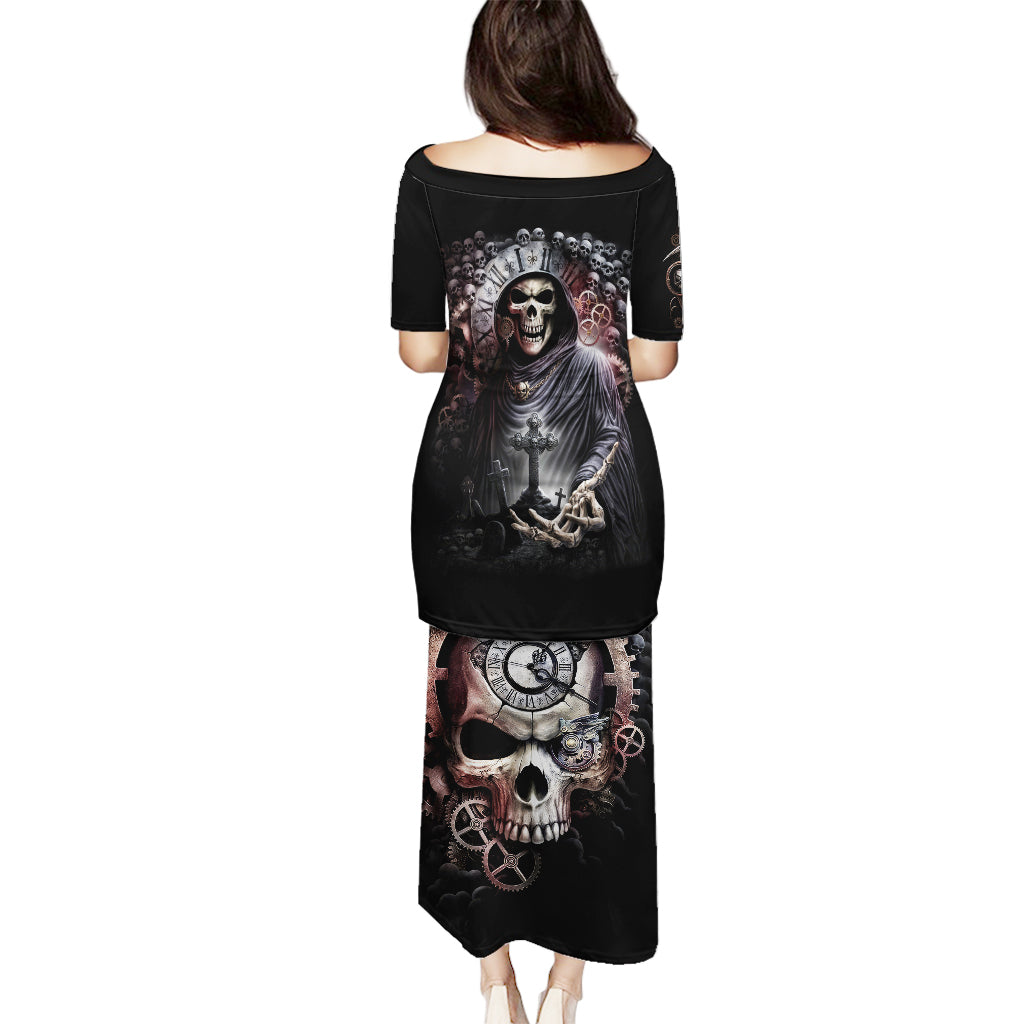 Skull Puletasi Skull Grim Time Reaper - Wonder Print Shop