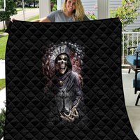 Skull Quilt Skull Grim Time Reaper - Wonder Print Shop