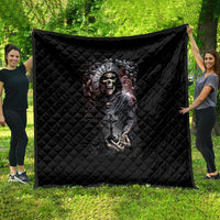Skull Quilt Skull Grim Time Reaper - Wonder Print Shop