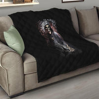 Skull Quilt Skull Grim Time Reaper - Wonder Print Shop
