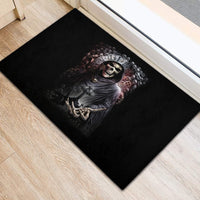 Skull Rubber Doormat Skull Grim Time Reaper - Wonder Print Shop