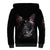 Skull Sherpa Hoodie Skull Grim Time Reaper - Wonder Print Shop