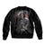 Skull Sleeve Zip Bomber Jacket Skull Grim Time Reaper - Wonder Print Shop
