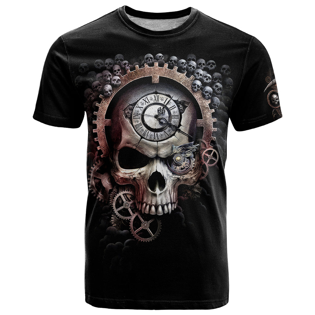 Skull T Shirt Skull Grim Time Reaper - Wonder Print Shop