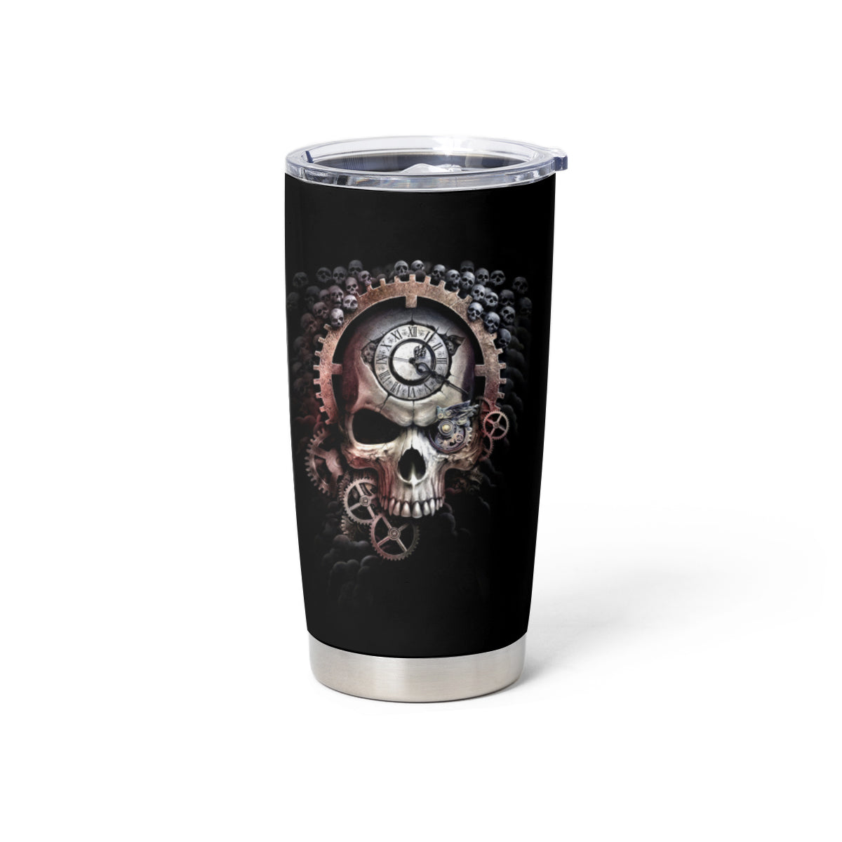 Skull Tumbler Cup Skull Grim Time Reaper - Wonder Print Shop