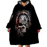 Skull Wearable Blanket Hoodie Skull Grim Time Reaper - Wonder Print Shop