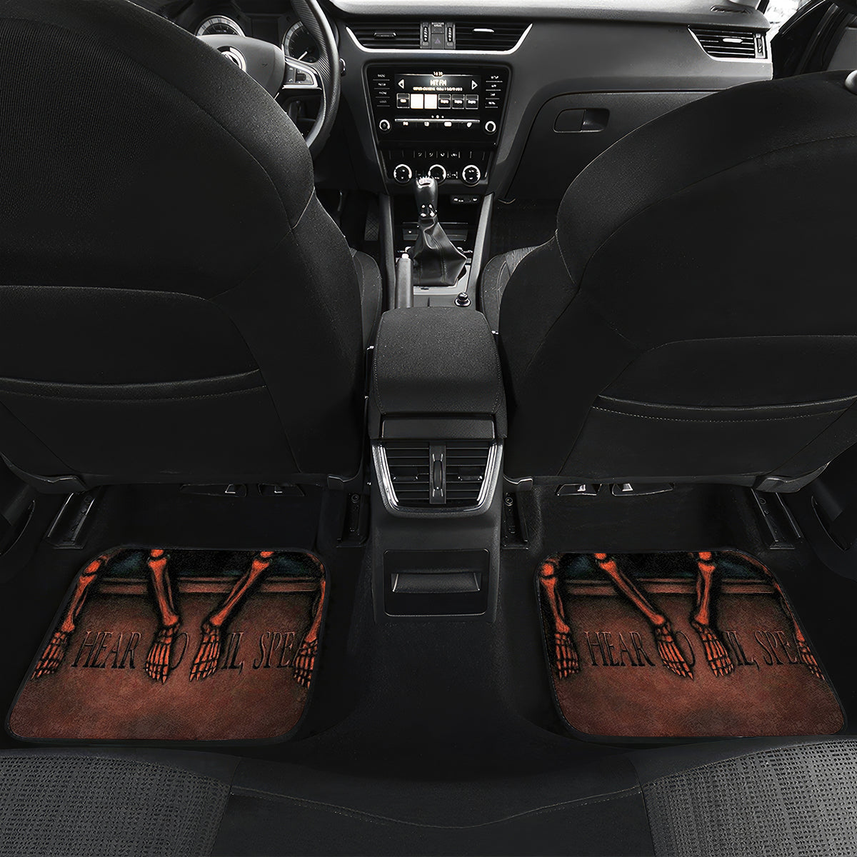 Skull Car Mats Three Skeleton No See No Speak No Hear - Wonder Print Shop