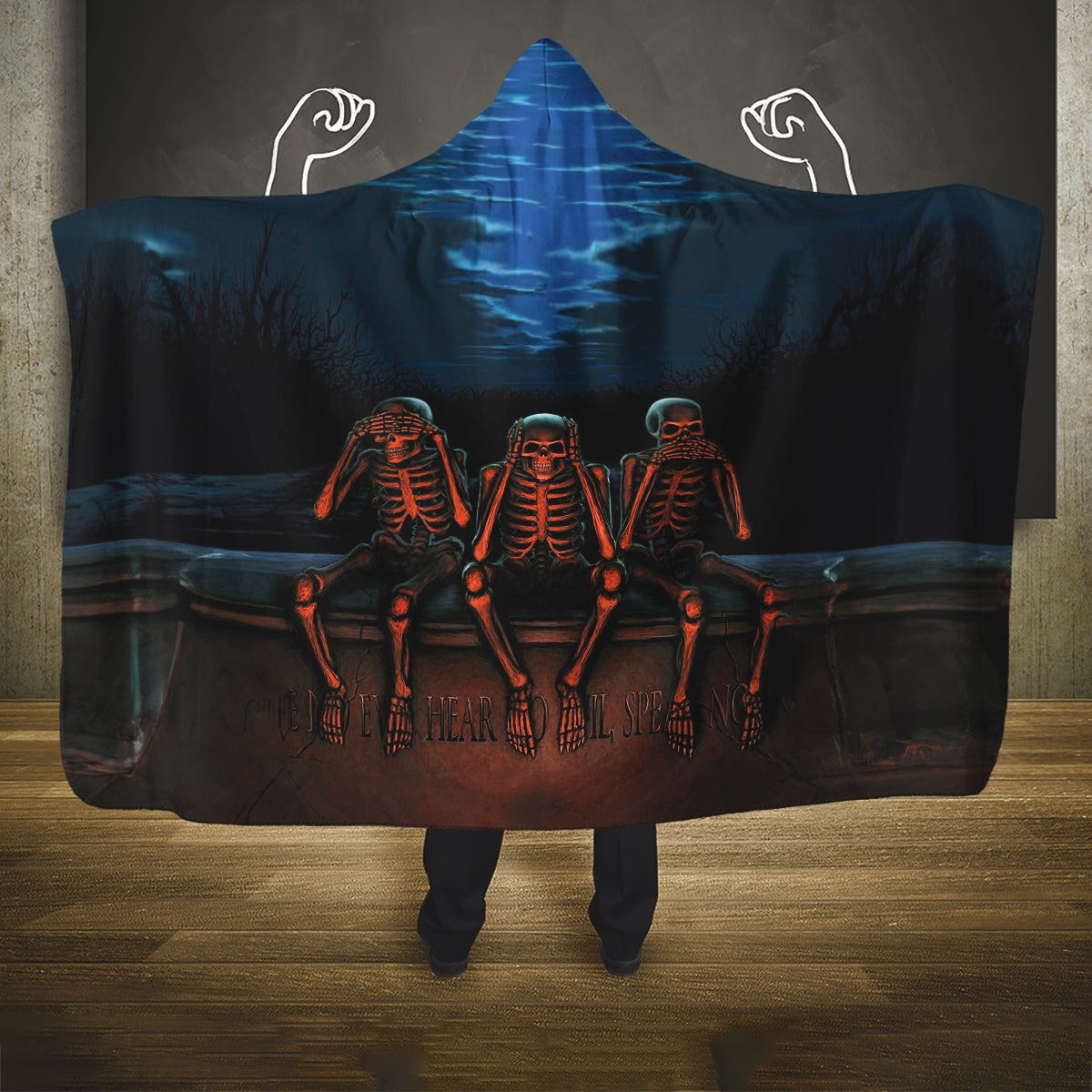 skull-hooded-blanket-three-skeleton-no-see-no-speak-no-hear