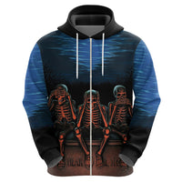 Skull Hoodie Three Skeleton No See No Speak No Hear - Wonder Print Shop