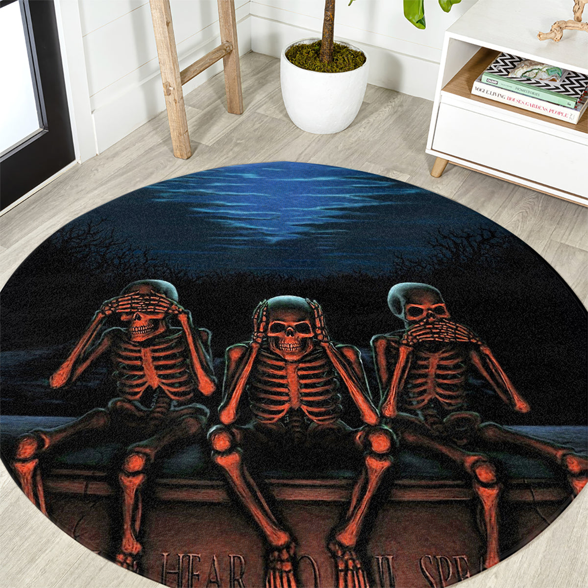 skull-round-carpet-three-skeleton-no-see-no-speak-no-hear