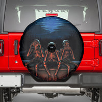 Skull Spare Tire Cover Three Skeleton No See No Speak No Hear - Wonder Print Shop