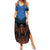 Skull Summer Maxi Dress Three Skeleton No See No Speak No Hear - Wonder Print Shop