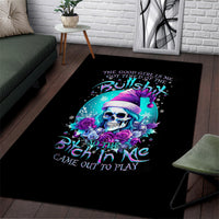 Skull Witch Santa Area Rug The Good Girl In Me Got Tired So Bitch In Me Came Out - Wonder Print Shop