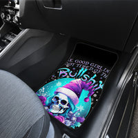 Skull Witch Santa Car Mats The Good Girl In Me Got Tired So Bitch In Me Came Out - Wonder Print Shop