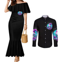 skull-witch-santa-couples-matching-mermaid-dress-and-long-sleeve-button-shirt-the-good-girl-in-me-got-tired-so-bitch-in-me-came-out
