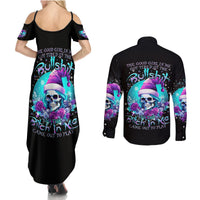 Skull Witch Santa Couples Matching Summer Maxi Dress and Long Sleeve Button Shirt The Good Girl In Me Got Tired So Bitch In Me Came Out - Wonder Print Shop
