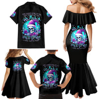 Skull Witch Santa Family Matching Mermaid Dress and Hawaiian Shirt The Good Girl In Me Got Tired So Bitch In Me Came Out - Wonder Print Shop