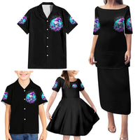 Skull Witch Santa Family Matching Puletasi Dress and Hawaiian Shirt The Good Girl In Me Got Tired So Bitch In Me Came Out - Wonder Print Shop