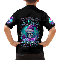 Skull Witch Santa Family Matching Tank Maxi Dress and Hawaiian Shirt The Good Girl In Me Got Tired So Bitch In Me Came Out - Wonder Print Shop