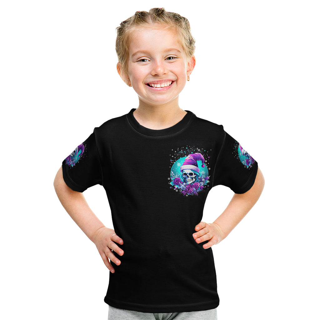 Skull Witch Santa Kid T Shirt The Good Girl In Me Got Tired So Bitch In Me Came Out - Wonder Print Shop