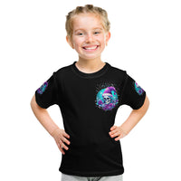 Skull Witch Santa Kid T Shirt The Good Girl In Me Got Tired So Bitch In Me Came Out - Wonder Print Shop