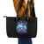 Skull Witch Santa Leather Tote Bag The Good Girl In Me Got Tired So Bitch In Me Came Out - Wonder Print Shop