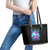 Skull Witch Santa Leather Tote Bag The Good Girl In Me Got Tired So Bitch In Me Came Out - Wonder Print Shop
