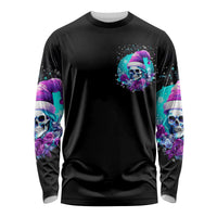 Skull Witch Santa Long Sleeve Shirt The Good Girl In Me Got Tired So Bitch In Me Came Out - Wonder Print Shop