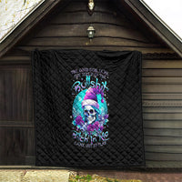 Skull Witch Santa Quilt The Good Girl In Me Got Tired So Bitch In Me Came Out - Wonder Print Shop