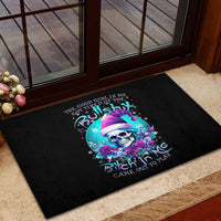 Skull Witch Santa Rubber Doormat The Good Girl In Me Got Tired So Bitch In Me Came Out - Wonder Print Shop