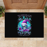 Skull Witch Santa Rubber Doormat The Good Girl In Me Got Tired So Bitch In Me Came Out - Wonder Print Shop