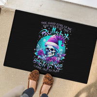 Skull Witch Santa Rubber Doormat The Good Girl In Me Got Tired So Bitch In Me Came Out - Wonder Print Shop