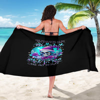 Skull Witch Santa Sarong The Good Girl In Me Got Tired So Bitch In Me Came Out - Wonder Print Shop