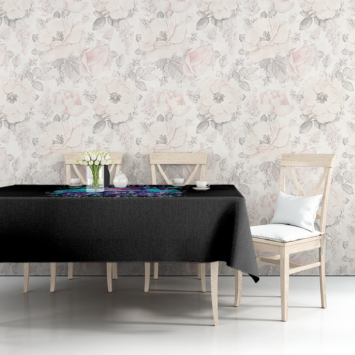 Skull Witch Santa Tablecloth The Good Girl In Me Got Tired So Bitch In Me Came Out - Wonder Print Shop