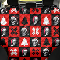 Scary Skeleton Back Car Seat Cover Skeleton Inside Ugly Christmas - Wonder Print Shop