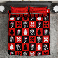 Scary Skeleton Bedding Set Skeleton Inside Ugly Christmas - Wonder Print Shop