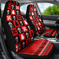 Scary Skeleton Car Seat Cover Skeleton Inside Ugly Christmas - Wonder Print Shop