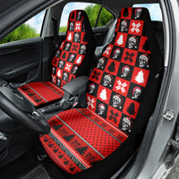 Scary Skeleton Car Seat Cover Skeleton Inside Ugly Christmas - Wonder Print Shop