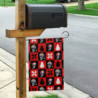 Scary Skeleton Garden Flag Skeleton Inside Ugly Christmas - Wonder Print Shop