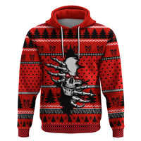 Scary Skeleton Hoodie Skeleton Inside Ugly Christmas - Wonder Print Shop
