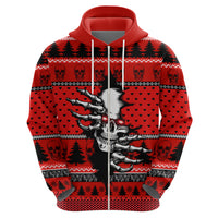 Scary Skeleton Hoodie Skeleton Inside Ugly Christmas - Wonder Print Shop