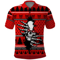Scary Skeleton Polo Shirt Skeleton Inside Ugly Christmas - Wonder Print Shop