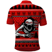 Scary Skeleton Polo Shirt Skeleton Inside Ugly Christmas - Wonder Print Shop