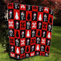 Scary Skeleton Quilt Skeleton Inside Ugly Christmas - Wonder Print Shop