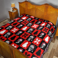 Scary Skeleton Quilt Skeleton Inside Ugly Christmas - Wonder Print Shop