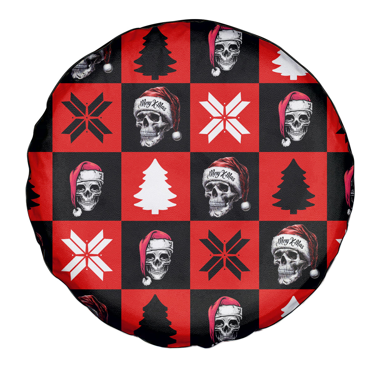 Scary Skeleton Spare Tire Cover Skeleton Inside Ugly Christmas - Wonder Print Shop